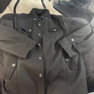 Vogue Mens‎ Size Medium Winter Jacket Peacoat Black Coat
